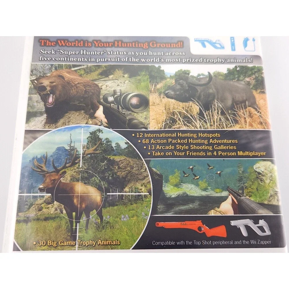 Cabelas Big Game Hunter 2010 Nintendo Wii Game Case Tested Working